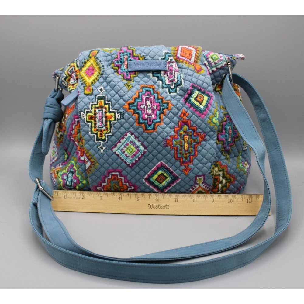Vera Bradley Hadley Crossbody Bag Purse Painted Medallions Shoulder Satchel - Picture 8 of 11